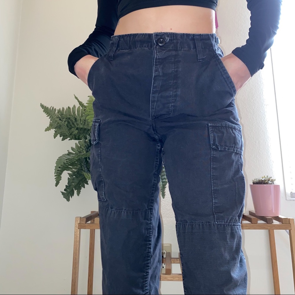 Black cargo pants